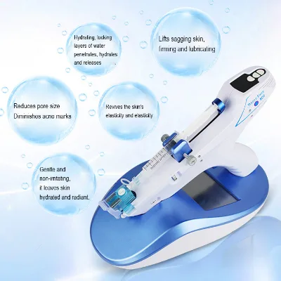 Portable Nano High Pressure Mesoderm Syringe Skin Therapy Gun Water Oxygen Jet Injection Mesotherapy Gun Skin Rejuvenation