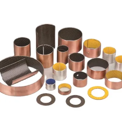 Steel Bronze POM Coated Metal Composite Wrapped Bearing Bushing Car Agricultural Forest Construction Machinery Sleeve Bushings