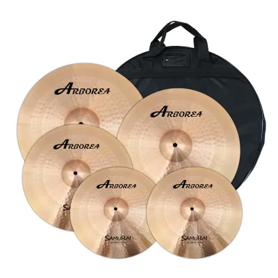Arborea B8 Samuari Series 14"Hi-Hat+16"Crash+18"Crash+20"Ride+Bag for Performance