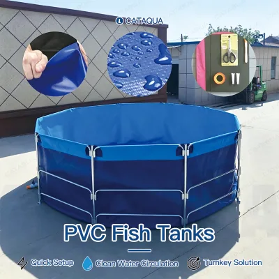 Micro Nano Bubble Technology PP Material PVC Folding Fish Tank Protein Skimmer Saltwater for Marine Shrimp Aquaculture