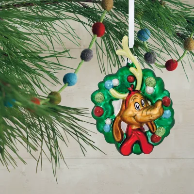 Glass Cute Reindeer Ornament Christmas Hanging Decor Glass Deer Charm for Christmas Tree Ornaments Eco-friendly