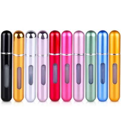 Wholesale Customization Portable 8ML Mini Refillable Perfume Bottle With Many Colors Spray Pump Cosmetic Containers Bottle