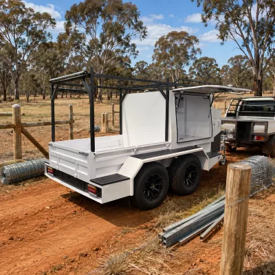 Professional Tradesman Trailer Manufacturer Custom Tool Storage Trailer for Electricians Builders