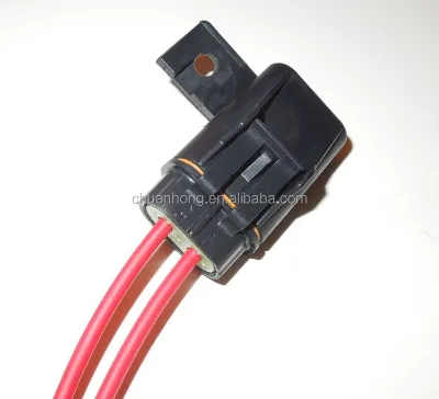 Automotive 2 Pin Connector Waterproof Fuse Holder Inline Fuse Wire Harness