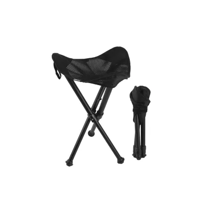 Tripod Chair | Telescopic Folding Portable Camping Chair with Mesh Fabric & Aluminum Alloy for Outdoor Camping Hiking Travelling