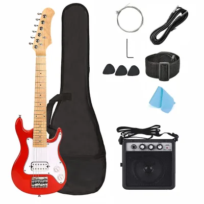 With FCC Quality Guitar Kit Electric Guitar Stringed Instrument Guitarra Electrica