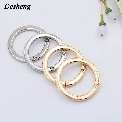 Manufacturers Wholesale 38mm Inner Diameter Alloy Open Ring Buckle Lady Bag Buckle Key Ring Support Customization