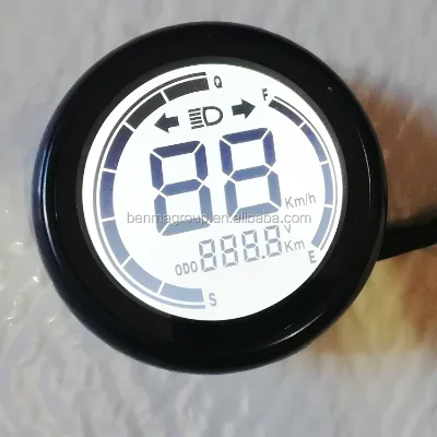 New Type Round Speedometer Electric Scooter Durable Odometer with LCD Display for Ebike