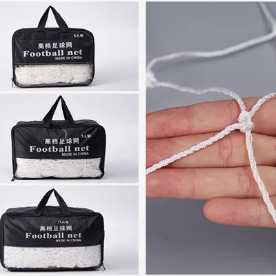 Factory-Produced Regulation-Size Nylon Football Net with Reinforced Corners for Professional Stadium Matches