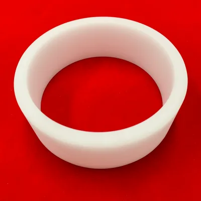Furnace Heater Insulation Spacer Milky White Opaque Fused Silica Quartz Ring / Quartz Washer