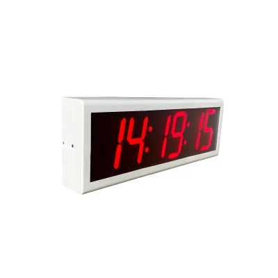 Digital NTP WiFi Clock, 4" X 6 Digit, Automatic Daylight Saving Time Change