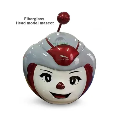 Customized Sample Work Mascot Walking Fiberglass Material High-end 3d Model Open Mold Bubble Carving Mascot