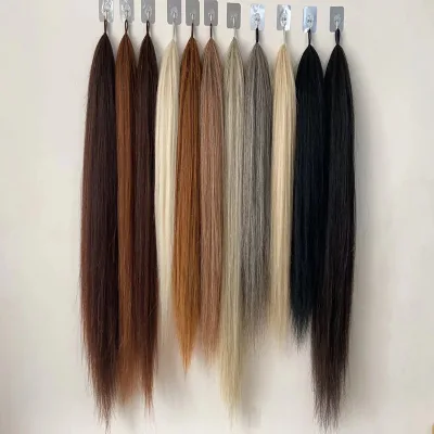 Horse Tail Equestrian,Cream White False Tail 70/75CM Double Black or Chestnut False Tail