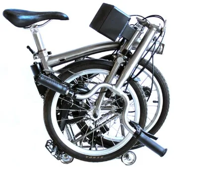 Ninghao NH-088 Titanium Foldable Electric Bike Disc Brake 3 Speed 16" Wheels 100kg Load Capacity Ready to Ship