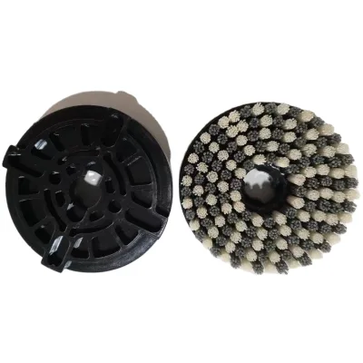 Industrial Grade CNC Mill Deburring Brush 6 Inch Diameter Disc Machining Silicon Carbide Mixed Diamond Bristle ISO9001 Certified
