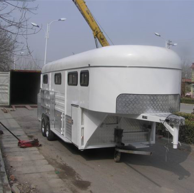 3 Horse Grooseneck Deluxe Horse Trailer From Shandong