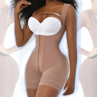 High Quality Extreme Waist Trainer Lace Shapewear Lingerie Reductoras Para Mujer Tummy Control Bodysuit Open Bust Shapers
