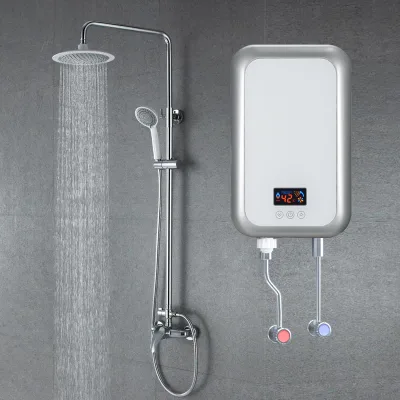 220V 10000W Electric Tankless Water Heater Touch Control Stepless Temperature Control Stable Water Output for Household Garage