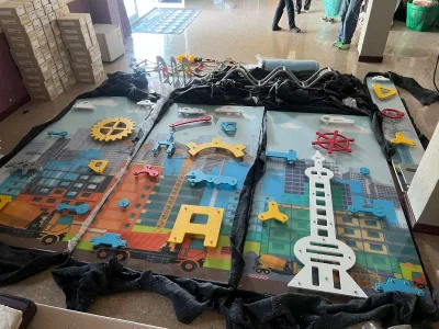 Custom Artwork Kids Interactive Play Wall, Educational Brain Training & Body Exercise Equipment for High-End Parent-child Center