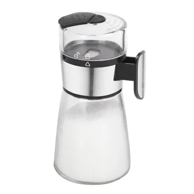 OEM New Arrival salt easurable can control shaker glass jar bottle rack condimentos containers cooking tools kitchen accessories