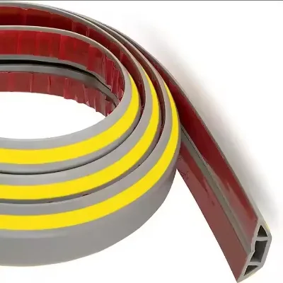 Rubber Material Cord Cable Indoor Wire Protector Floor Cable Protector with Customized Sizes Floor Cable Cover