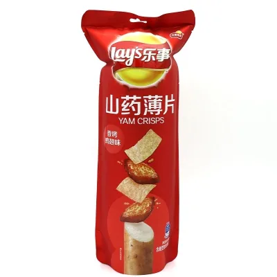 Wholesale Healthy Puffed Food Potato Chips Fried Yam Potato Chips 80g/Chinese Flavor/yam Chips