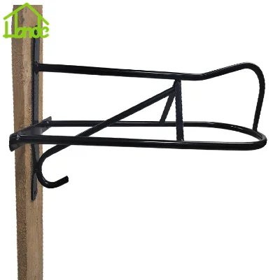 Wall-mounted Black Forward Horse Saddle Rack  Customized Accepted   for  Horse Stable