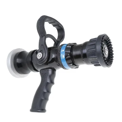Lightweight 1.5\" 2\" 2.5\" Storz Adaptor Aluminium Turbo Jet Fire Hose Nozzle With Fog and Jet Handhold
