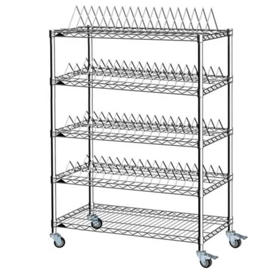 Durable ESD Trolley Electronic Factory Antistatic Esd Reel Storage Trolley Antistatic Smt Cart Esd Reel Storage Cart