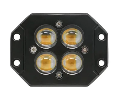ATLI-WL-1004 4-leaf Grass RGB 5 Inch Led Light Auxiliary Car 12-24V Led Spotlights for Cars 40w Work Lamp Led