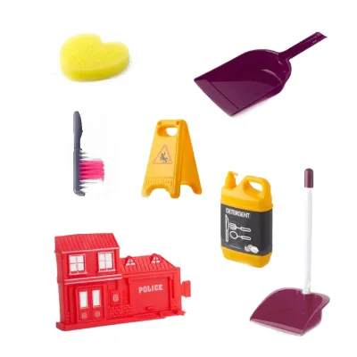 Promotional Dollar Item Girls' Plastic Cleaning Machine Kids' Toy Tool Set
