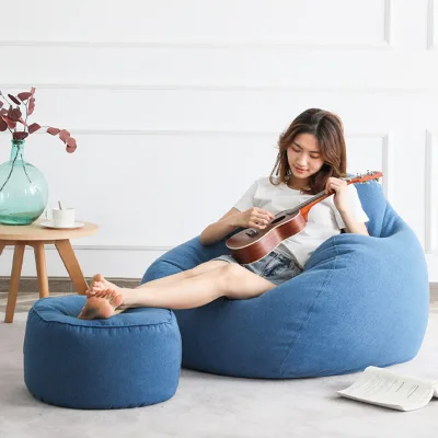 For Luckysac Durable Large Bean Bag for Adults Modern Design Bean Bag Hot Sale Fashionable Fabric Upholstery