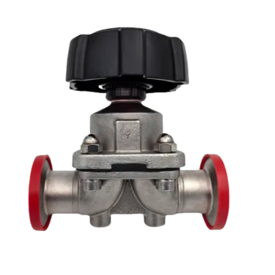 1 Inch Stainless Steel 316L Manual Cover Type Diaphragm Valve With Composite Diaphragm