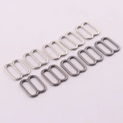 10mm Garment Accessories Metal Underwear Adjustable Buckle Swimsuit Bra Slider Buckle