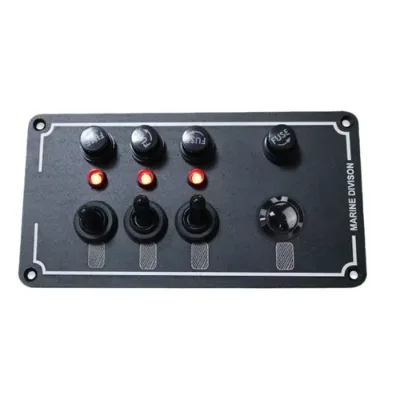 Waterproof Toggle Switch Panel Kit DC 12V 3-in-1 Toggle Switch with 10A Fuse on Off SPST Multi-Switch Panel for Car RV Boat