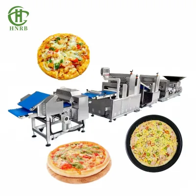 Fully Automatic Pizza Production Line with Flour Mixer for Frozen Pizza Dough Packing Large Capacity Turnkey Solution HNRB Brand