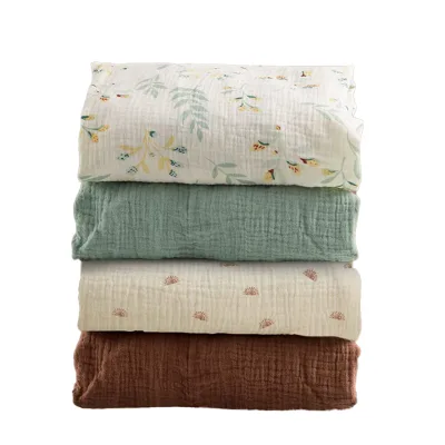 Multi-Color Moisture Wicking Breathable 100% Cotton Jersey Elastic Fitted Sheet Custom Baby Crib Sheets