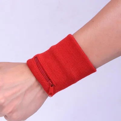 Custom Logo Non-Slip 100% Cotton Fitness Yoga Running Sport Wristband Sweat Absorbing Sweat-wicking Football Pocket