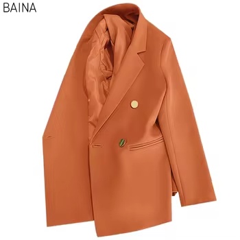 High Quality Women's Coat Jacket Office Early Spring Autumn Solid Color Tops Suit Button Closure Storage Office Use