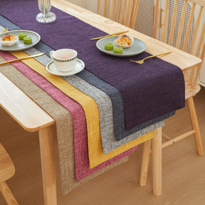 Linen Table Neutral Beige Cloth Table Runner Cotton Linen Blend Washable Farmhouse Dining Table Runner