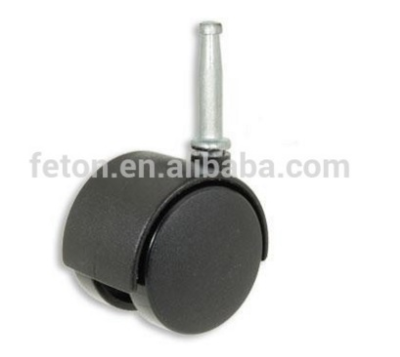 Twin wheel caster