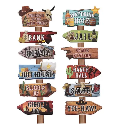 Christmas Eco-friendly Customized Shape Paper Directional Sign Birthday Photo Props Supplies-Arrow Landmark Party Decorations