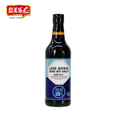 500ml Reduced Salt Aged Soy Sauce - Thick Texture, Preservative-Free, Private Label Soy Sauce