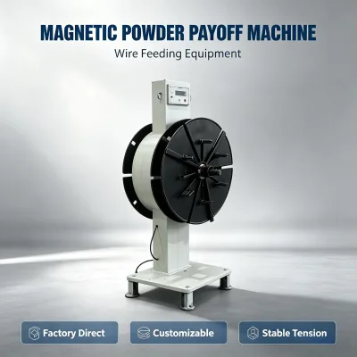 Magnetic Powder Payoff Machine for Galvanized Steel Wire Medium Carbon Steel Wire Low Carbon Steel Wire