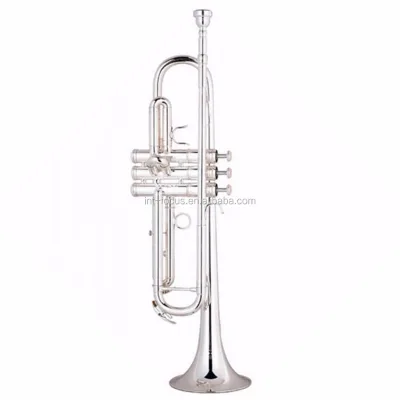 Professional Cheap Brass Body, Stainless Steel Valves Silver Plate Trumpets