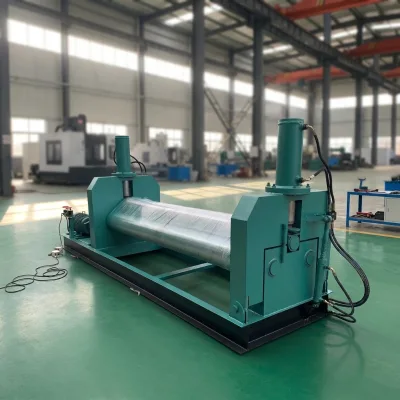 Hydraulic Plate Rolling Machine Overload Auto Protection Metal Sheet Bending for Boiler Ship Petroleum Industry