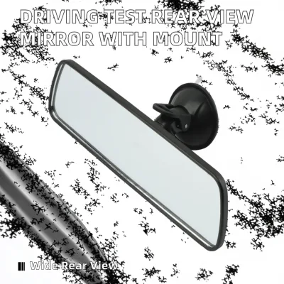 Interior Rear View Mirror ABS Driving Adhesive Suction Cup Extra Rear-View Mirror Blind Spot Checkers 200*60 (7.87 X 2.36 Inch)