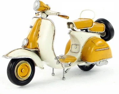 Handmade Motorcycle Antique Distressed Crafts Scooter Simulation Model Home Furnishing Decoration