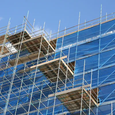 100% Virgin HDPE Debris Netting Scaffold Sheeting Heavy-Duty Construction Safety Net for Buildings Renovation & Fall Protection