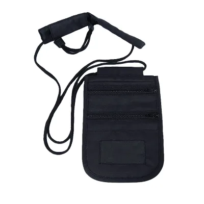 RFID Blocking Neck Stash Pouch Travel Holder for Passport ID Wallet
